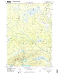 Tunk Mountain 1982 topographic map thumbnail