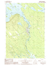 Vanceboro 1988 topographic map thumbnail