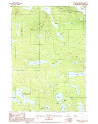 Wadleigh Mountain 1988 topographic map thumbnail