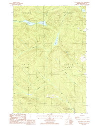 Wallagrass Lakes 1985 topographic map thumbnail