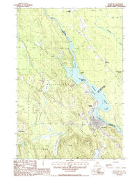 Woodland 1987 topographic map thumbnail