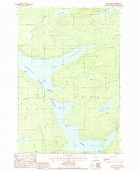 Telos Lake 1988 topographic map thumbnail