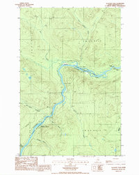 Allagash Falls 1986 topographic map thumbnail