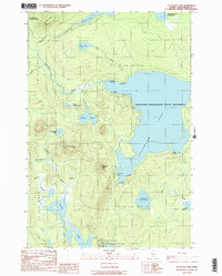 Allagash Lake 1989 topographic map thumbnail