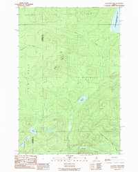 Allagash Pond 1989 topographic map thumbnail