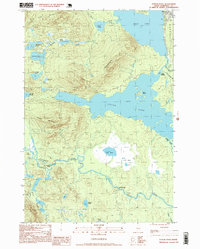 Attean Pond 1997 topographic map thumbnail