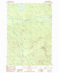 B Pond 1984 topographic map thumbnail