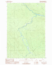 Baker Lake NW 1989 topographic map thumbnail