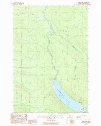 Baker Lake 1989 topographic map thumbnail