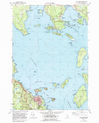 Bar Harbor 1982 topographic map thumbnail