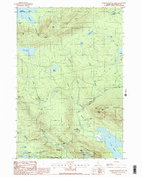 Barren Mountain West 1988 topographic map thumbnail