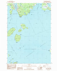 Bass Harbor 1983 topographic map thumbnail
