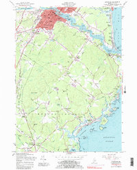 Biddeford 1956 topographic map thumbnail