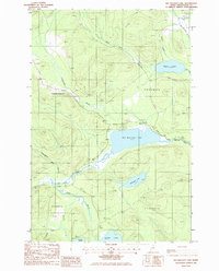 Big Machias Lake 1985 topographic map thumbnail