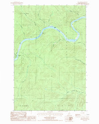 Big Rapids 1986 topographic map thumbnail