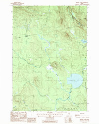 Brandy Pond 1988 topographic map thumbnail