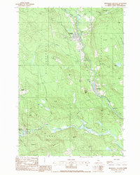 Brownville Junction 1988 topographic map thumbnail