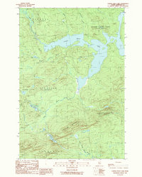 Canada Falls Lake 1989 topographic map thumbnail