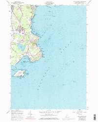 Cape Elizabeth 1957 topographic map thumbnail
