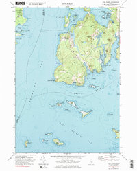 Cape Rosier 1973 topographic map thumbnail
