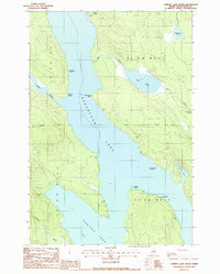 Caribou Lake North 1988 topographic map thumbnail