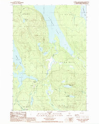 Caribou Lake South 1988 topographic map thumbnail