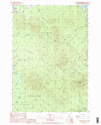 Catheart Mountain 1989 topographic map thumbnail
