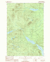 Chase Lake 1989 topographic map thumbnail
