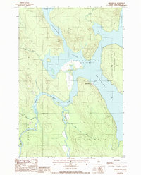 Chesuncook 1988 topographic map thumbnail