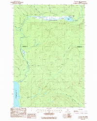 Clayton Lake 1986 topographic map thumbnail