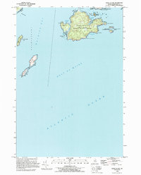 Cross Island 1993 topographic map thumbnail