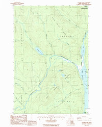 Cunliffe Lake 1986 topographic map thumbnail