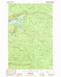 Deboullie Pond 1985 topographic map thumbnail