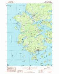 Deer Isle 1983 topographic map thumbnail