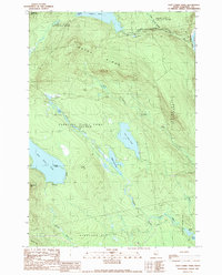 East Carry Pond 1989 topographic map thumbnail