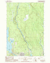 East Millinocket 1988 topographic map thumbnail