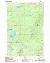 Fifth Musquacook Lake 1986 topographic map thumbnail