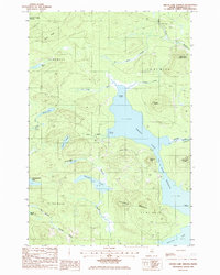 Grand Lake Seboeis 1985 topographic map thumbnail