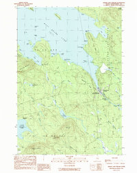 Grand Lake Stream 1990 topographic map thumbnail