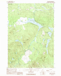 Great Pond 1988 topographic map thumbnail