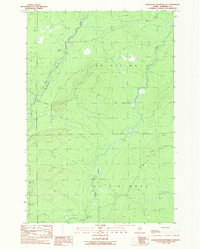 Hardwood Mountain SE 1989 topographic map thumbnail