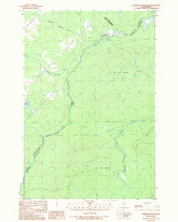 Hardwood Mountain SW 1989 topographic map thumbnail