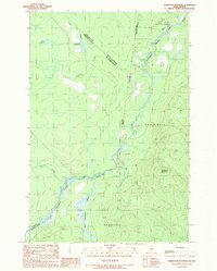 Hardwood Mountain 1989 topographic map thumbnail