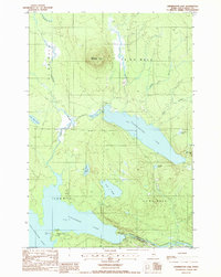 Harrington Lake 1988 topographic map thumbnail