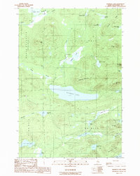 Haymock Lake 1989 topographic map thumbnail