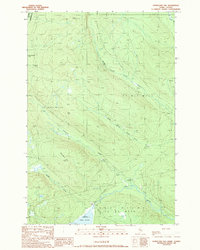 Hurricane Hill 1989 topographic map thumbnail