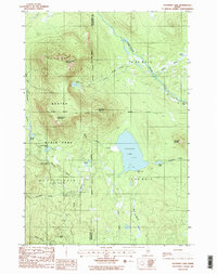 Katahdin Lake 1988 topographic map thumbnail