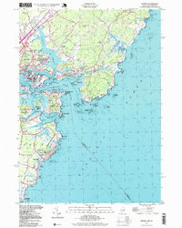 Kittery 1995 topographic map thumbnail