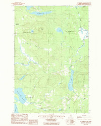 La Pomkeag Lake 1986 topographic map thumbnail