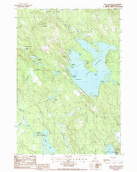 Lake Cathance 1987 topographic map thumbnail